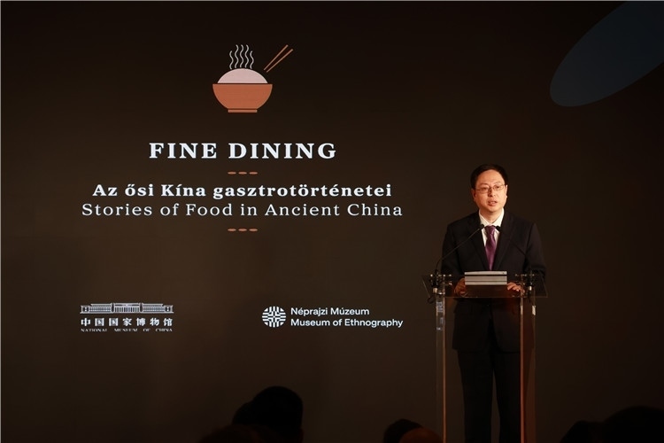 中國國家博物館副館長楊帆致辭。圖片由中國駐匈牙利大使館提供。