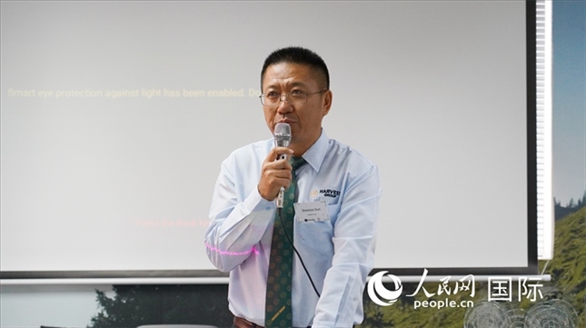 碩豐集團(tuán)董事長(zhǎng)孫曉棟發(fā)言。 人民網(wǎng) 張茜攝