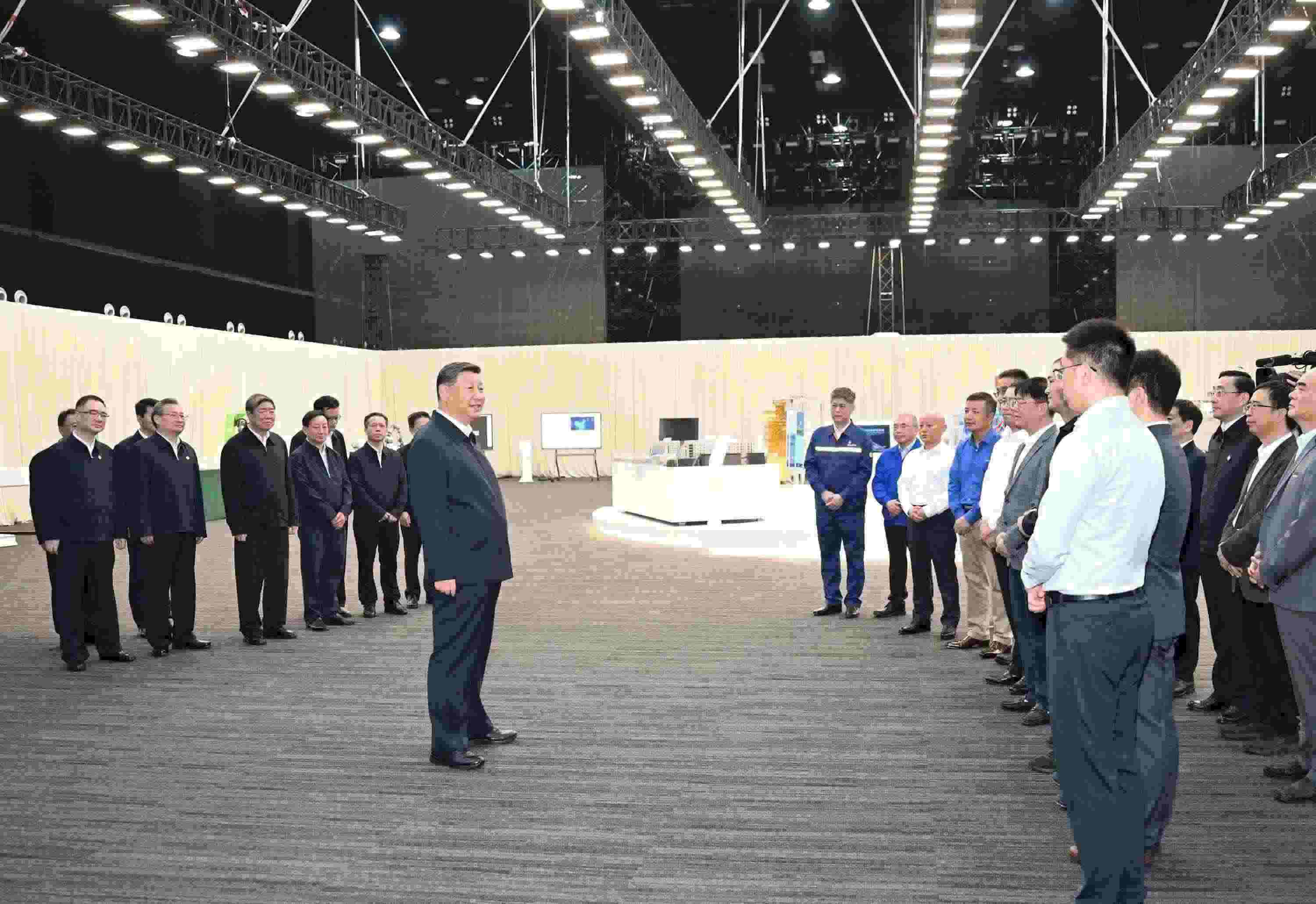 △2024年10月17日，習(xí)近平總書記在安徽省合肥濱湖科學(xué)城考察。