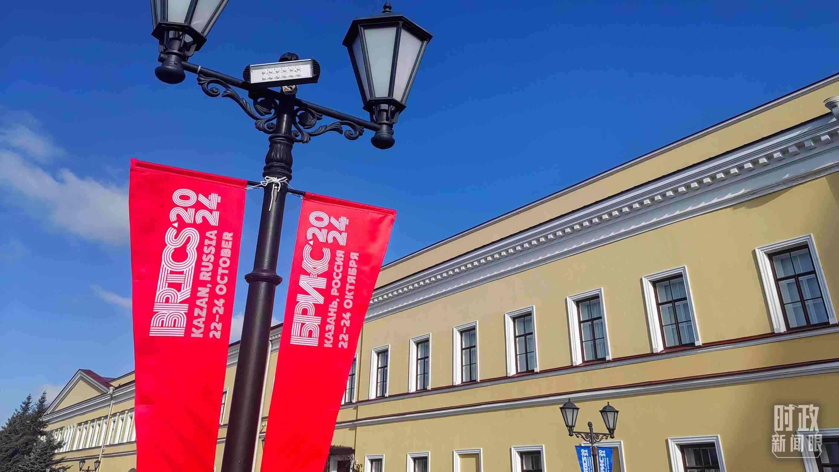 △ 喀山街頭。（總臺(tái)央視記者王萌萌拍攝）