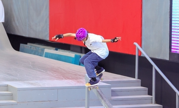 崔宸曦在比賽中。賽事組委會(huì)供圖