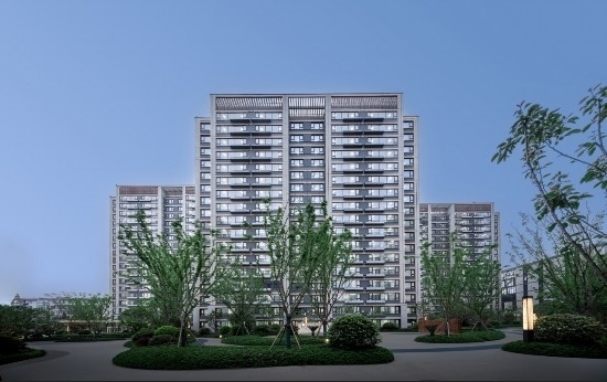 圖為改造后的中鐵臻庭小區(qū)整體外觀。王碩敏 攝