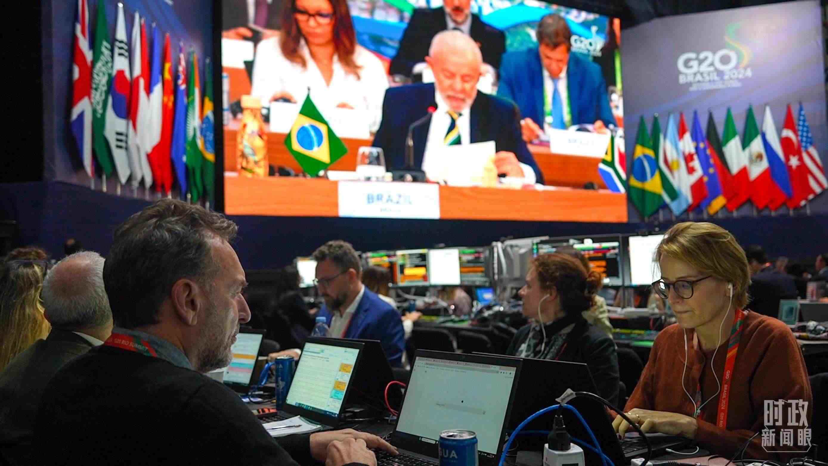 △G20里約峰會媒體中心。（總臺央視記者盧心雨拍攝）