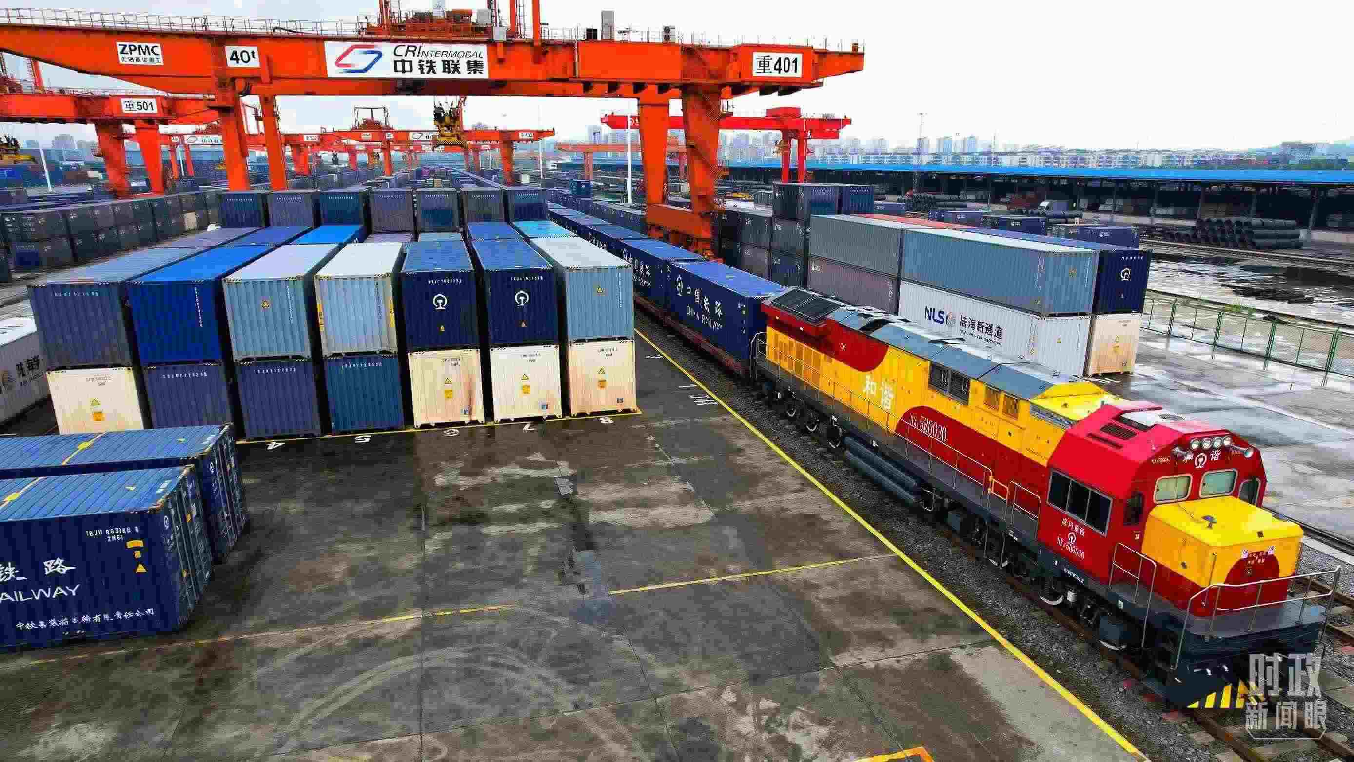 △重慶國際物流樞紐園區(qū)。（總臺記者劉雨拍攝）