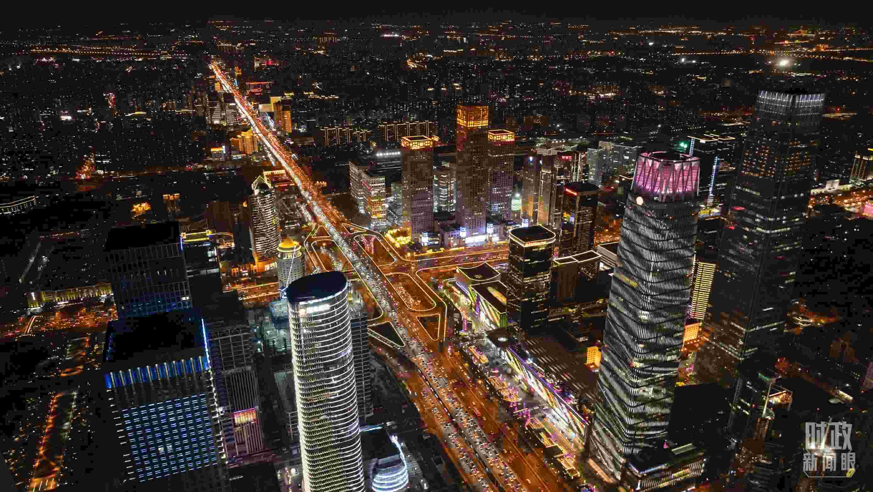 △北京CBD（中央商務(wù)區(qū)）。（總臺記者郭增浩拍攝）