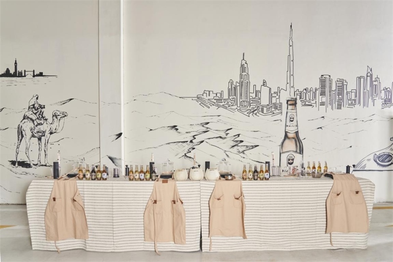 工廠內(nèi)設(shè)有互動(dòng)區(qū)，參觀訪客可以親手制作麥芽飲料，受訪對(duì)象供圖