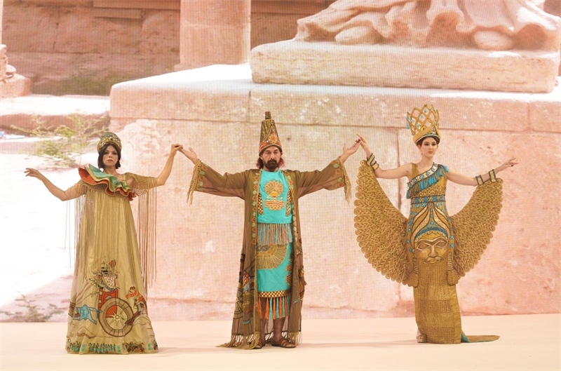 伊拉克時尚館去年9月舉辦的時裝展一景。伊拉克時尚館供圖