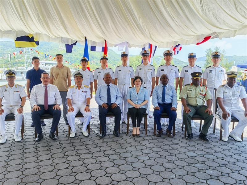 儀式現(xiàn)場(chǎng)。中國駐塞舌爾大使館供圖