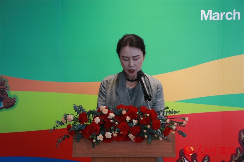 華彬文化基金會(huì)秘書長盧戰(zhàn)發(fā)表講話。朱瀟逸攝