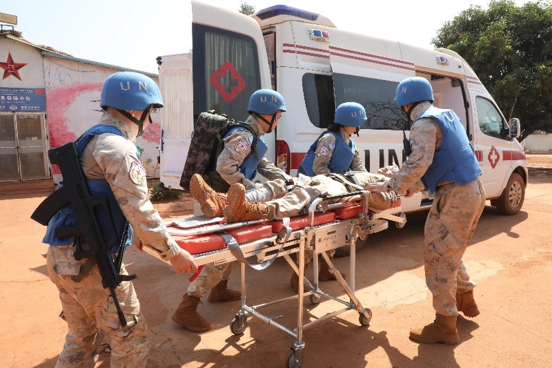 演練現(xiàn)場。張曉昆攝。