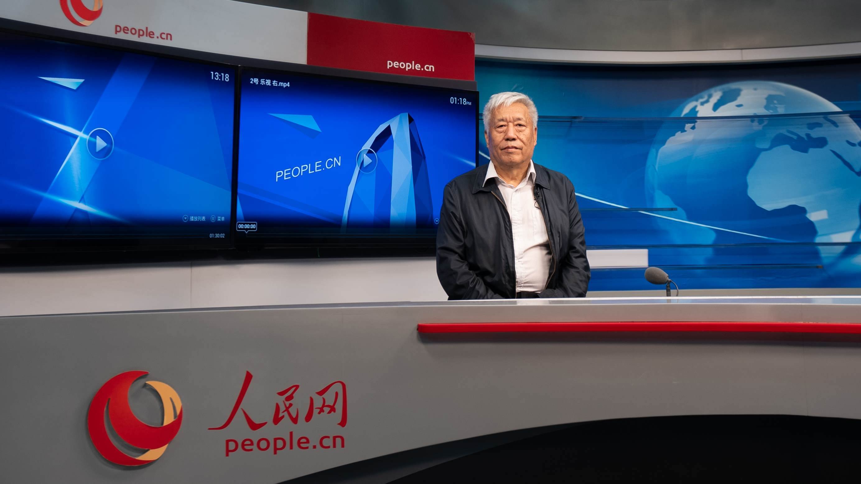 中國地震局地球物理研究所原副所長、研究員高孟潭作客人民網(wǎng)。人民網(wǎng)記者 葛泰佚攝