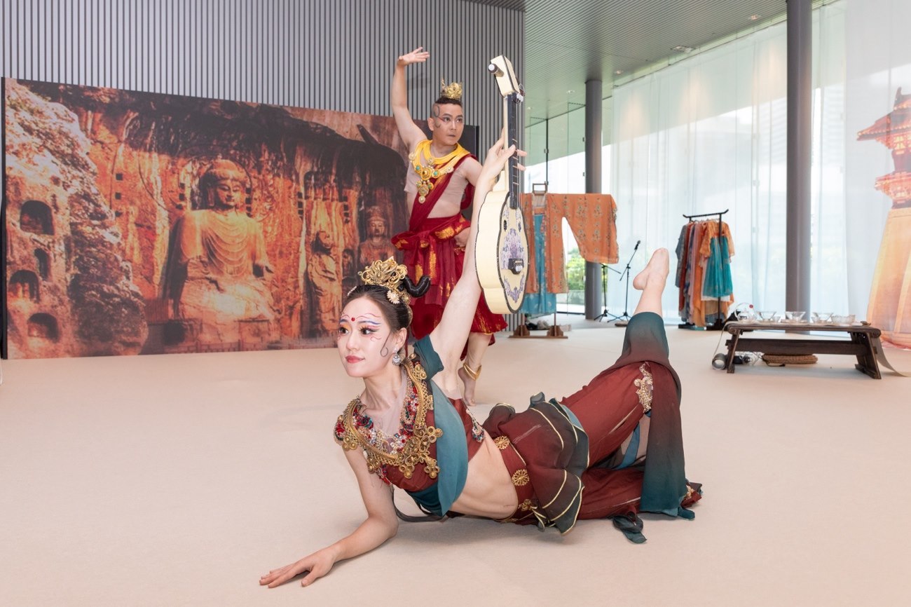 《龍門金剛》舞蹈。中國駐大阪旅游辦事處供圖