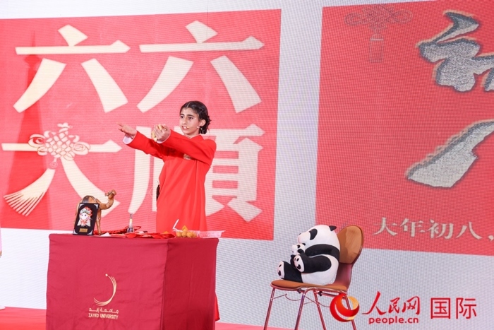 快板表演。人民網(wǎng)記者任皓宇攝